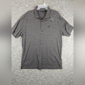 Travis Mathew Polo Shirt Mens XL Gray Short Sleeve Golf Casual Stretch